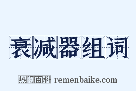 衰减器组词是什么意思的图片